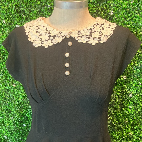 Hell Bunny Crochet Collared Dress - Picture 5 of 6